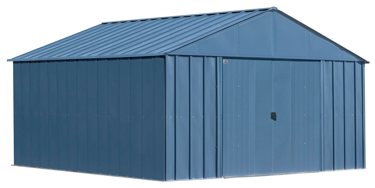 Shed, 12x12, Grey, Blue - Item 0003208 J7