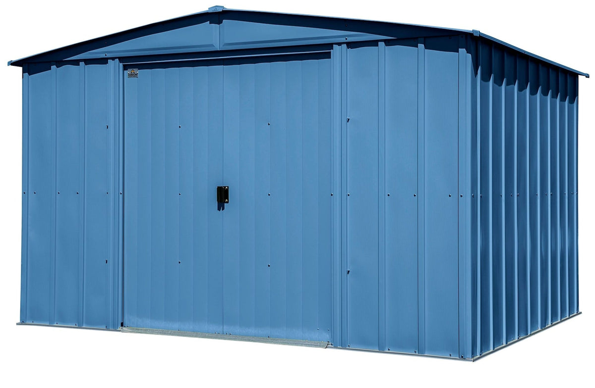 Shed, 10-ft, 8-ft, Grey, Blue - Item 0003237 Z6