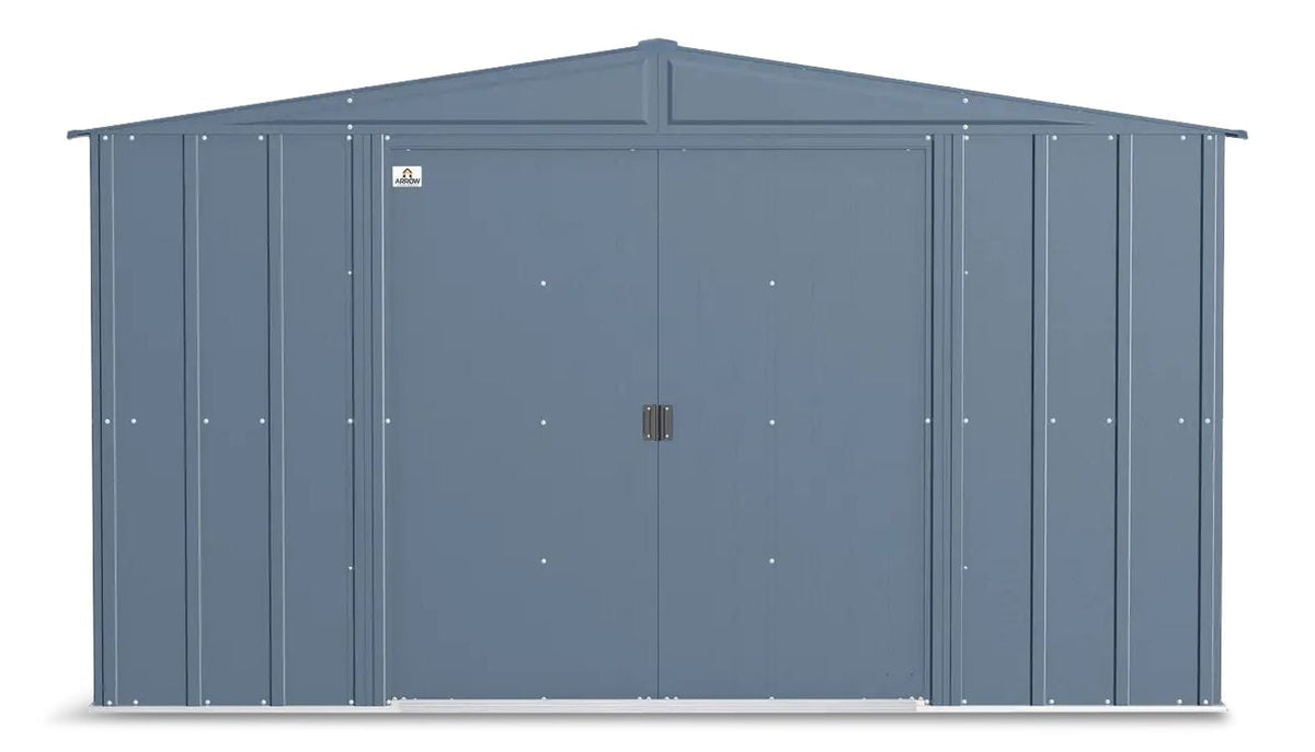 Shed, 10-ft, 8-ft, Grey, Blue - Item 0003237 Z6