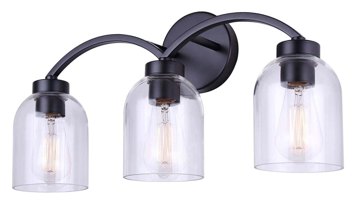 Vanity Lights, Glass, Black - Item 0001986 V2