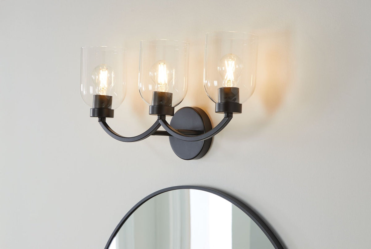 Vanity Lights, Glass, Black - Item 0001986 V2
