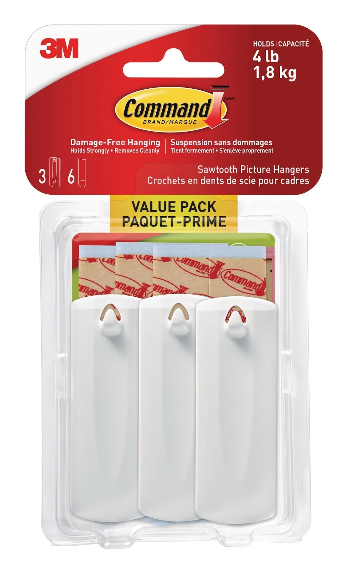 Hanging Hooks, White - Item 0009687 C7