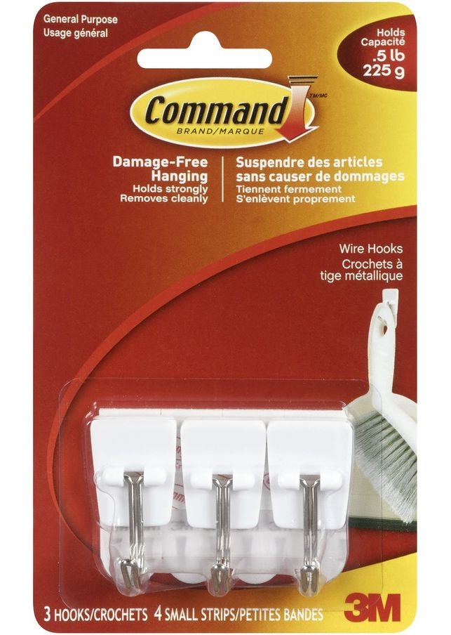 Hanging Hooks, White - Item 0009685 E4