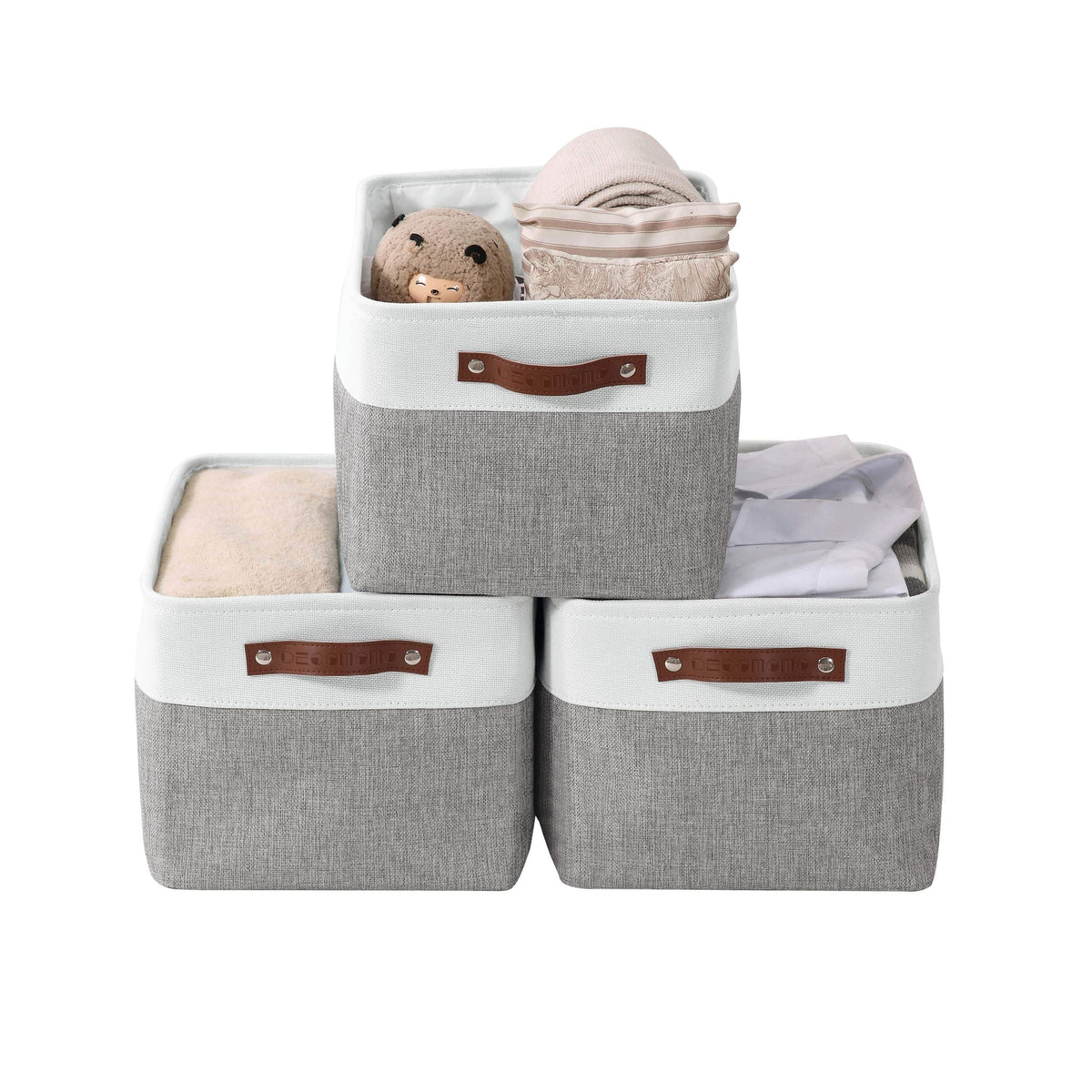 Baskets, 3-pk, Large, White - Item 0009565 D3