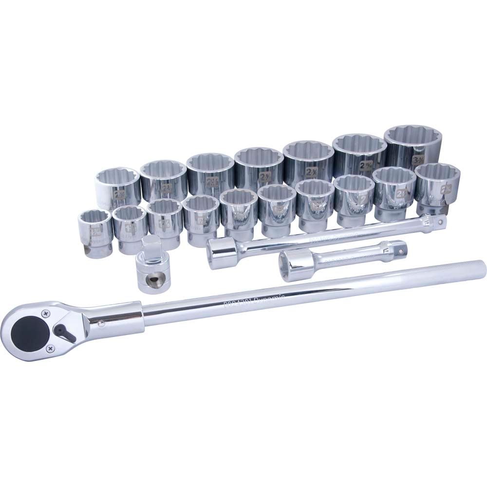 Socket Sets, 1-in, 21-pk - Item 0004384 H9