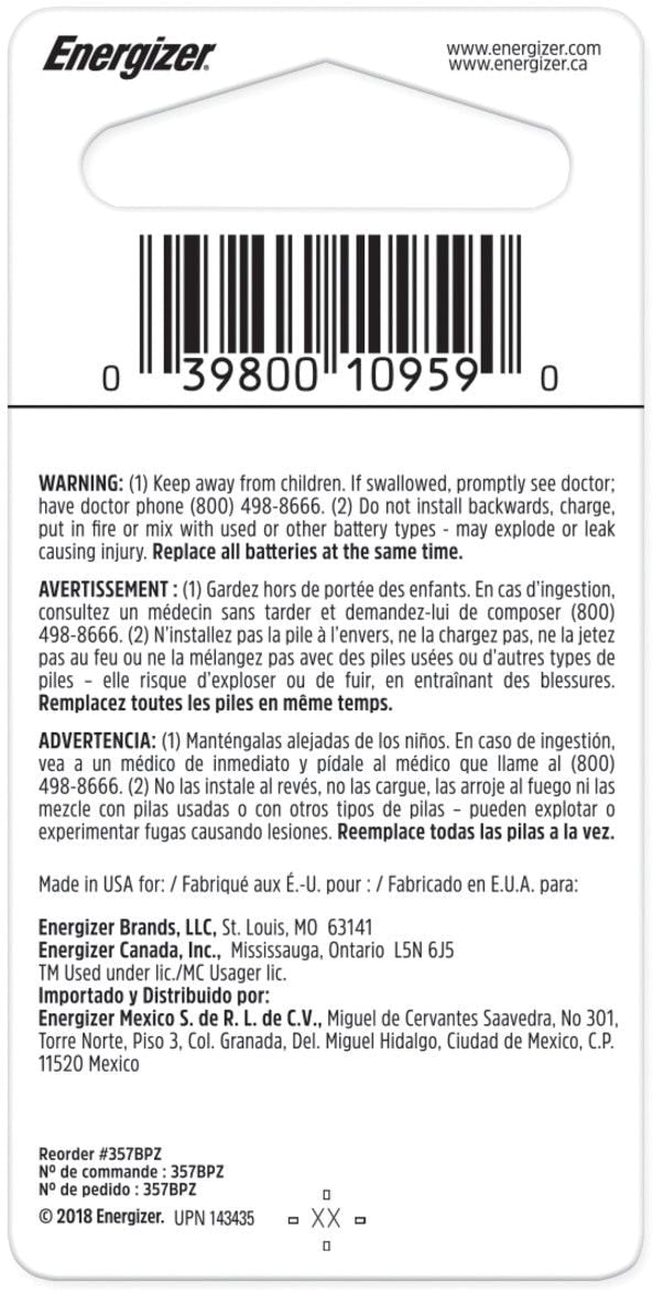 Batteries, 1-pk, 1.5V, Silver - Item 0004243 M3