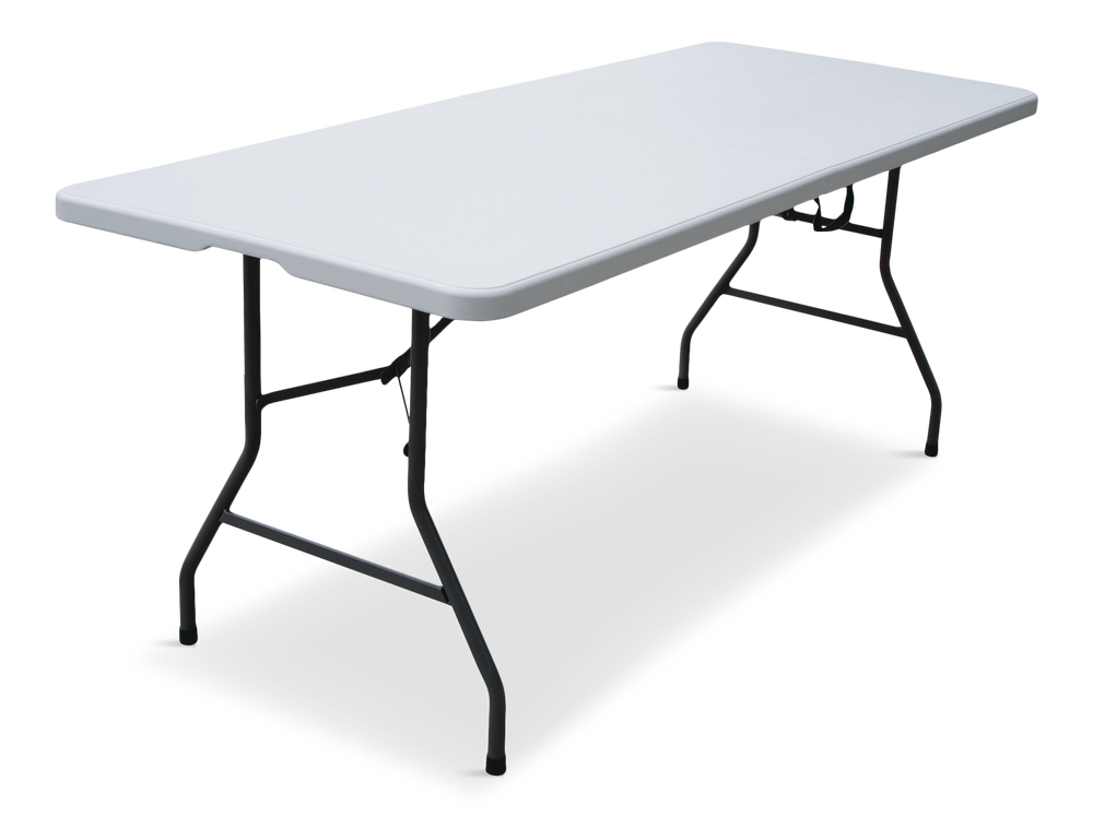 Kitchen & Dining Room Furniture, 6-ft, Portable, Folding, Plastic, Indoor, Outdoor, White - Item 0008321 Q8
