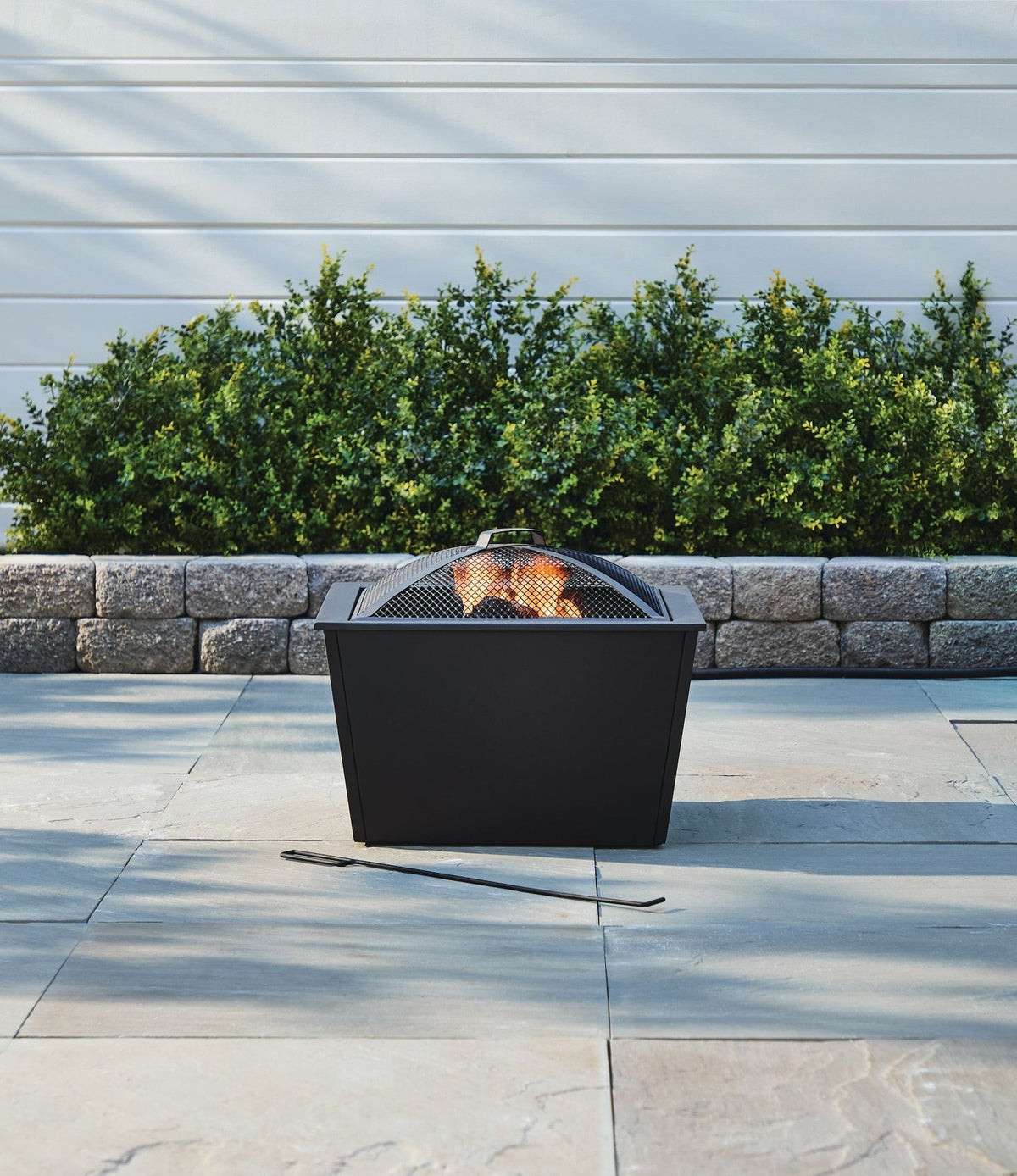 Firepits and Fire Bowls, 20-in, Wood, Outdoor, Black - Item 0003957 S7