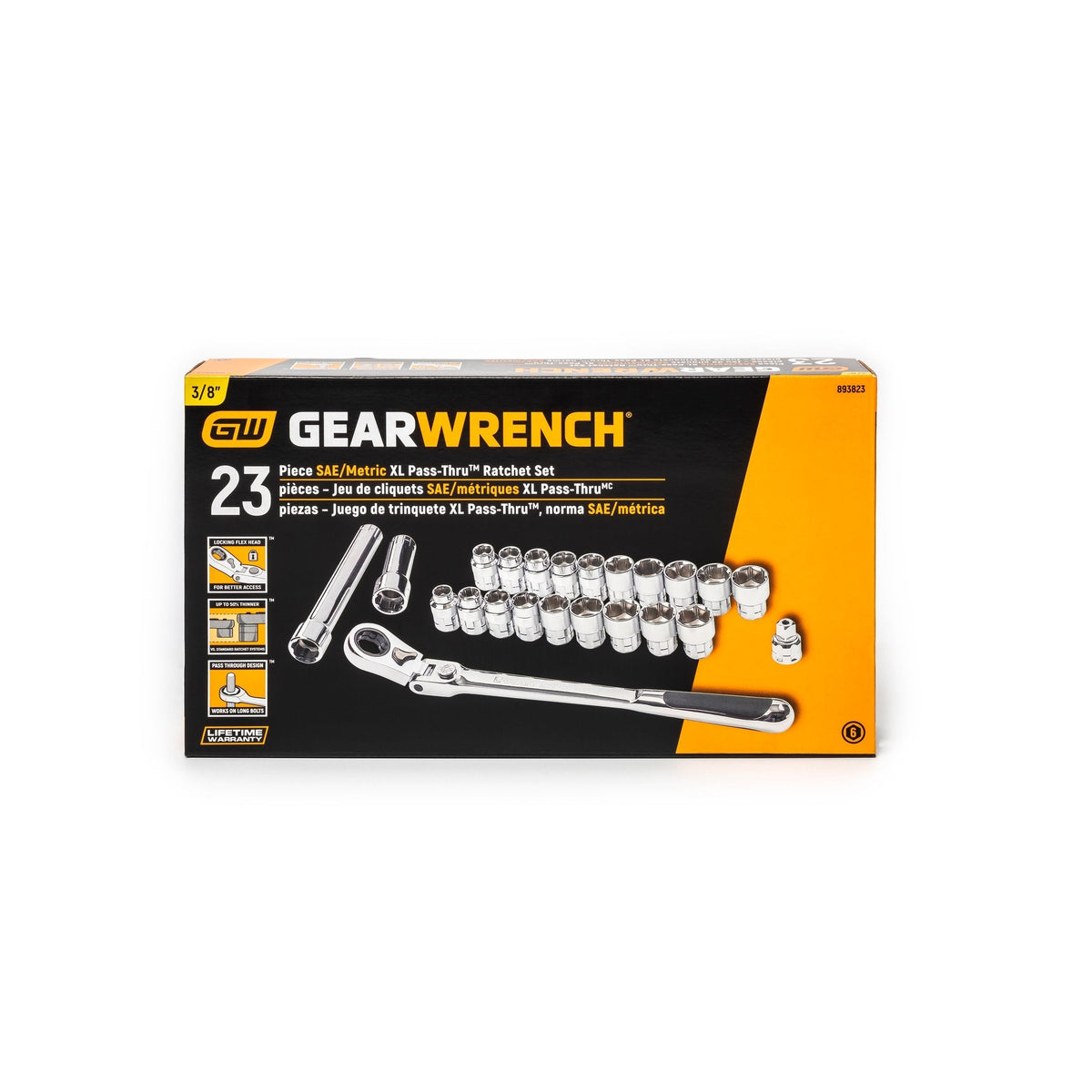 Socket Sets, 8-in, 23-pc - Item 0004400 J8