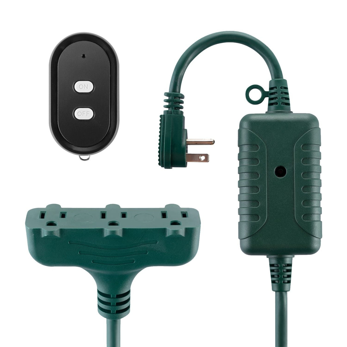 Extension Cord, 50-ft, Wireless, Electric, Outdoor, Green - Item 0004101 T6
