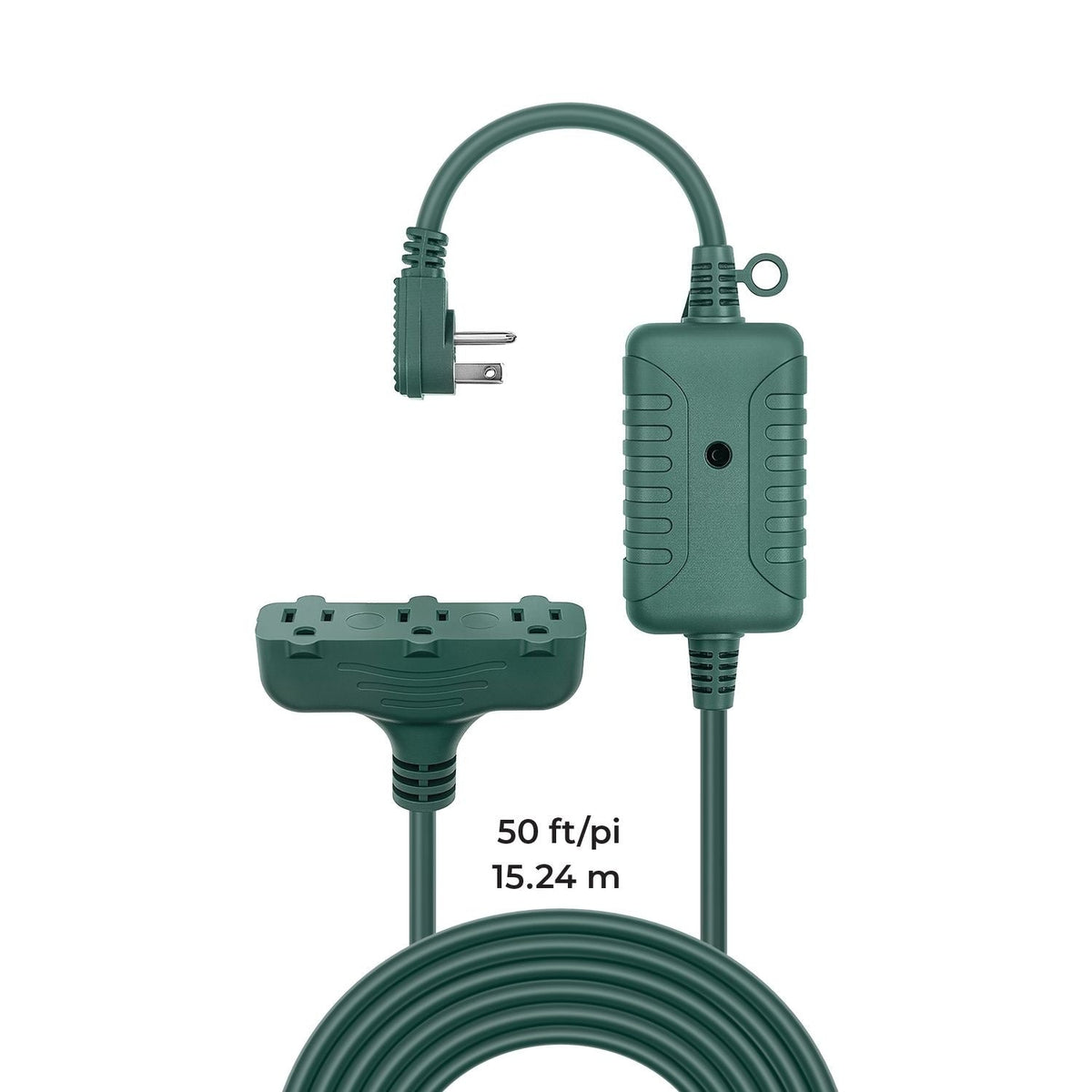 Extension Cord, 50-ft, Wireless, Electric, Outdoor, Green - Item 0004101 T6