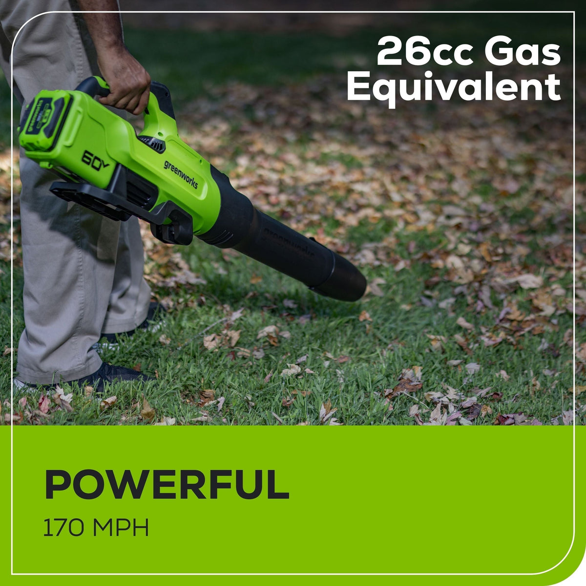 Leaf Blower, 60V, 2.5Ah - Item 0003330 Y7