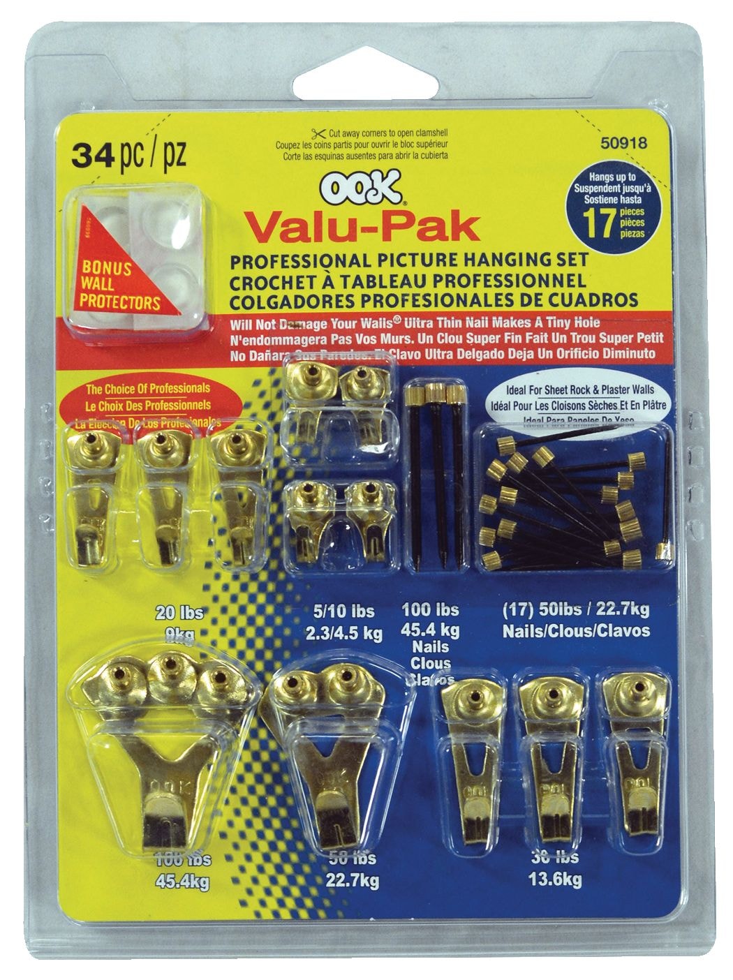 Hanging Hooks, 34-pc - Item 0009782 D2