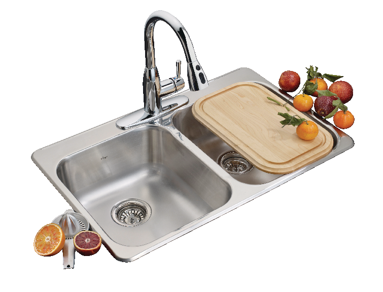 Kitchen Sinks & Faucets, 31.25-in, 20.5-in, Stainless Steel - Item 0008574 P6
