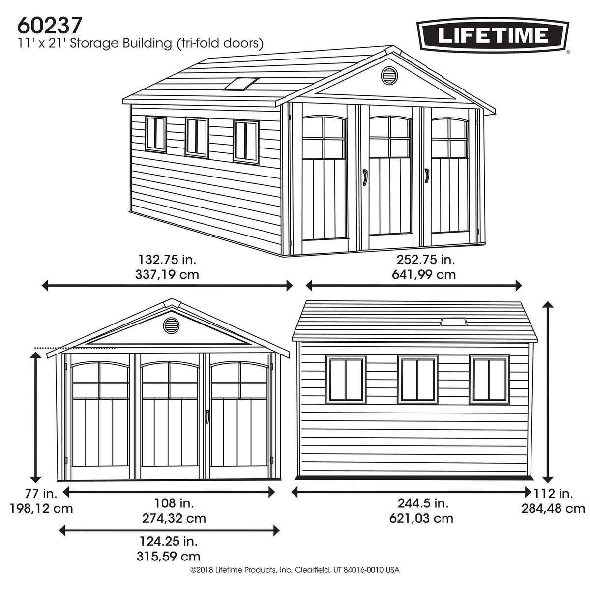 Sheds, 11-ft, 21-ft, Outdoor - Item 0003227 B3