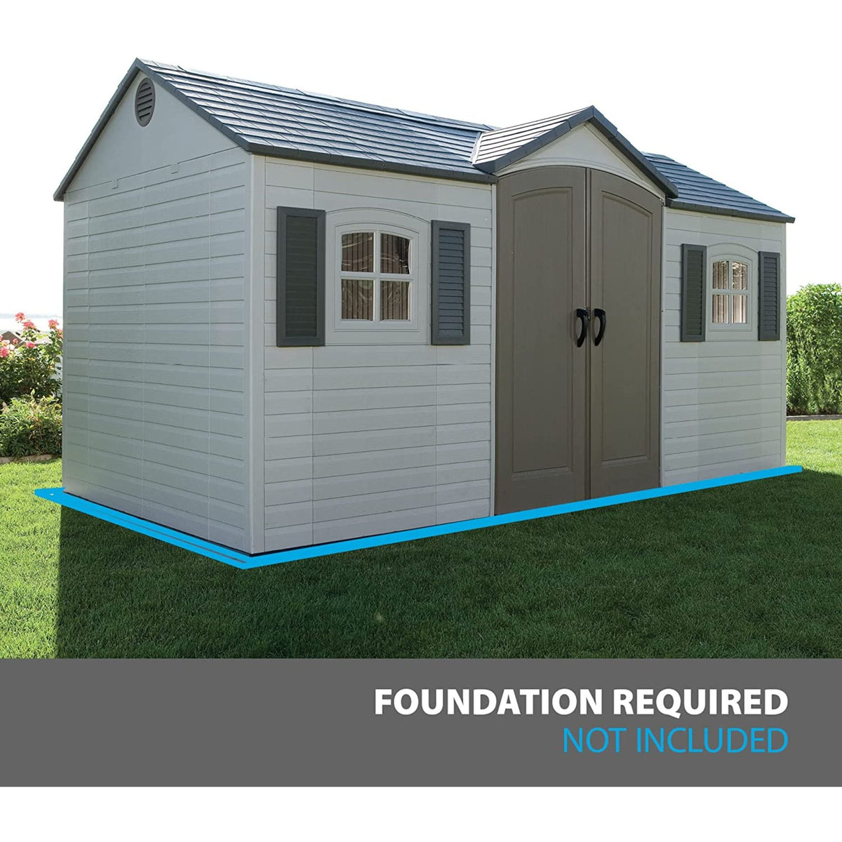 Shed, 8-ft, 15-ft, Outdoor - Item 0003239 Q3