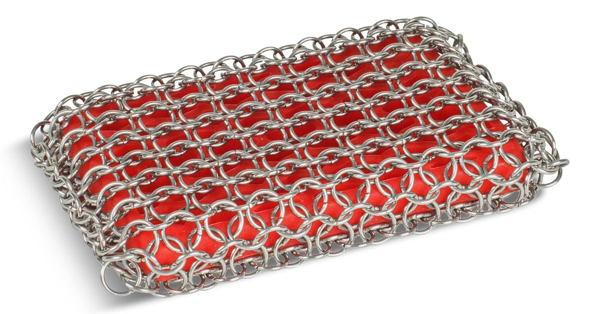 Dish Cleaning, Cast Iron, Red - Item 0009078 E9