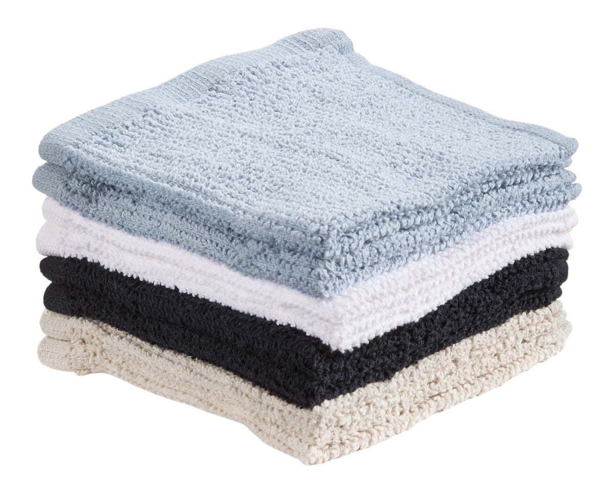 Kitchen Linens, 12-in, 8-pk, Black, Grey, Blue - Item 0008178 I9