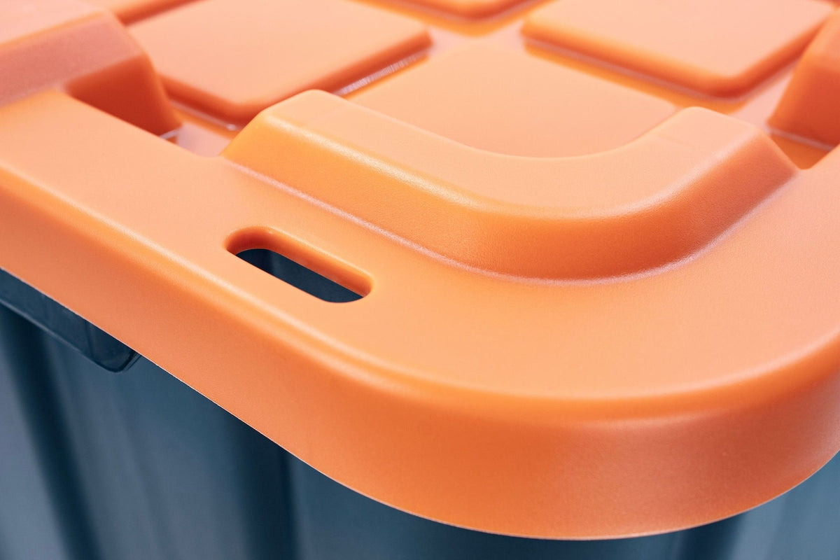Plastic Storage Containers, 102-L, Black, Orange - Item 0001606 F2