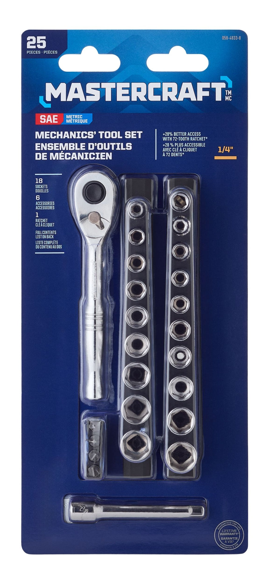 Socket Sets, 25 Piece - Item 0004358 T8