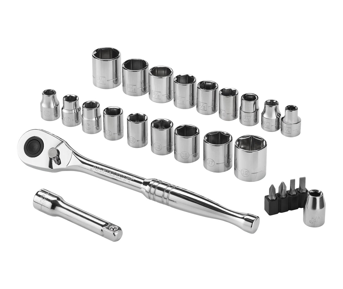 Socket Sets, 25 Piece - Item 0004340 O1