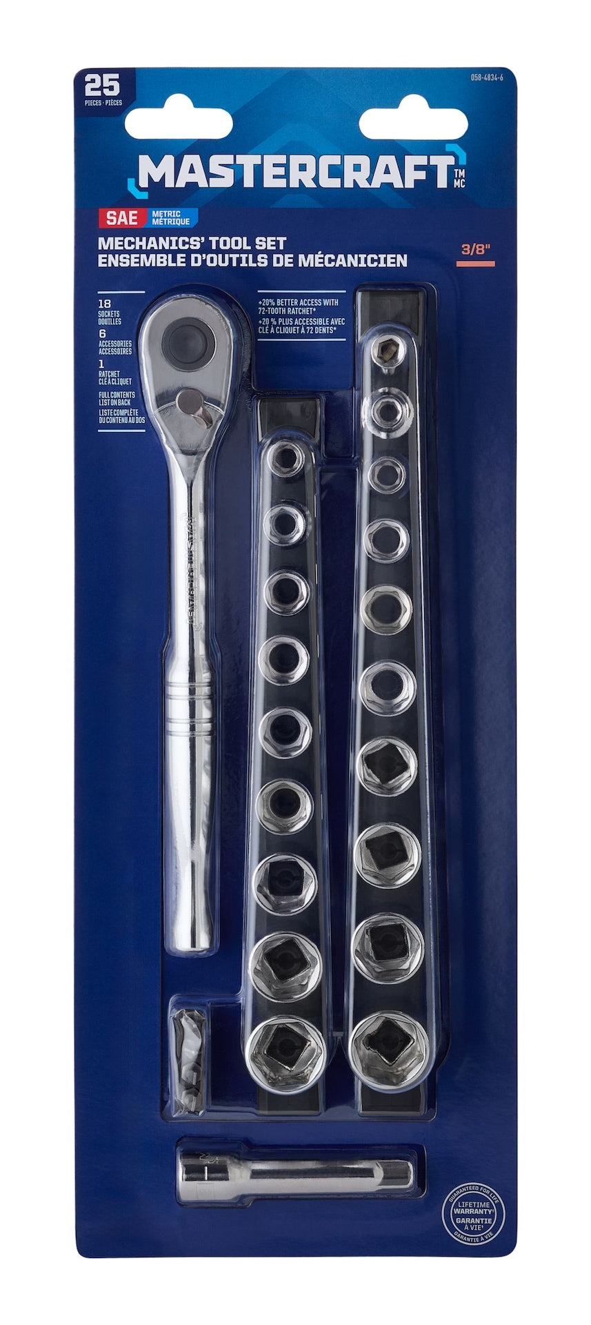 Socket Sets, 25 Piece - Item 0004340 O1
