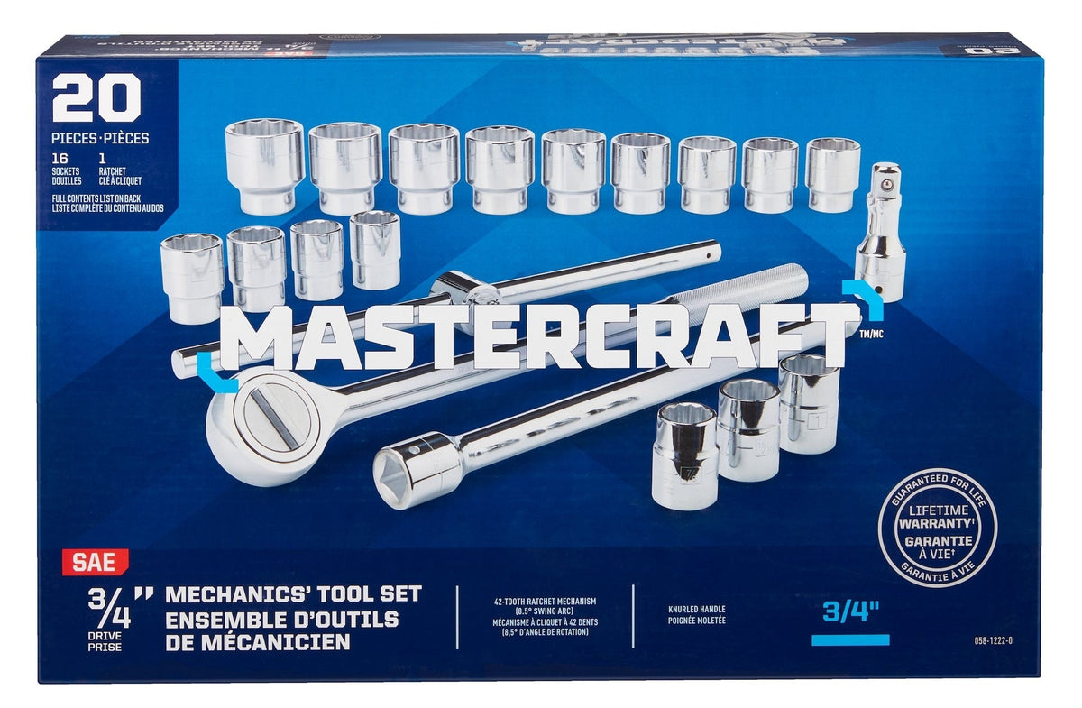 Socket Sets, 20-pc, 4-in - Item 0004304 H0