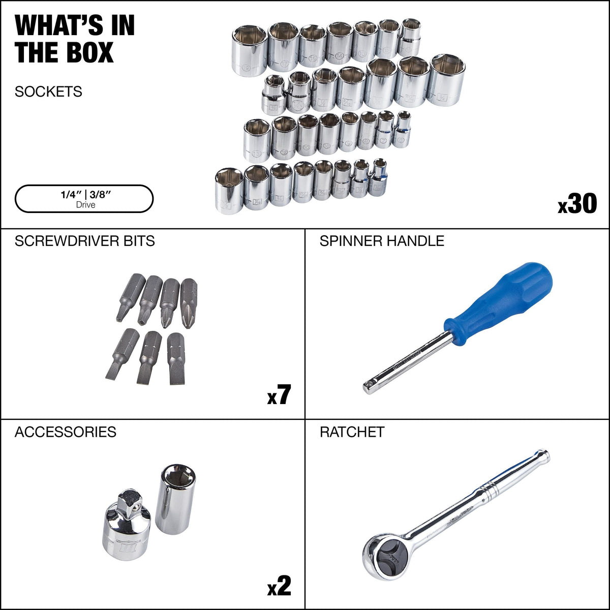 Socket Sets, 41-pc - Item 0004301 A9