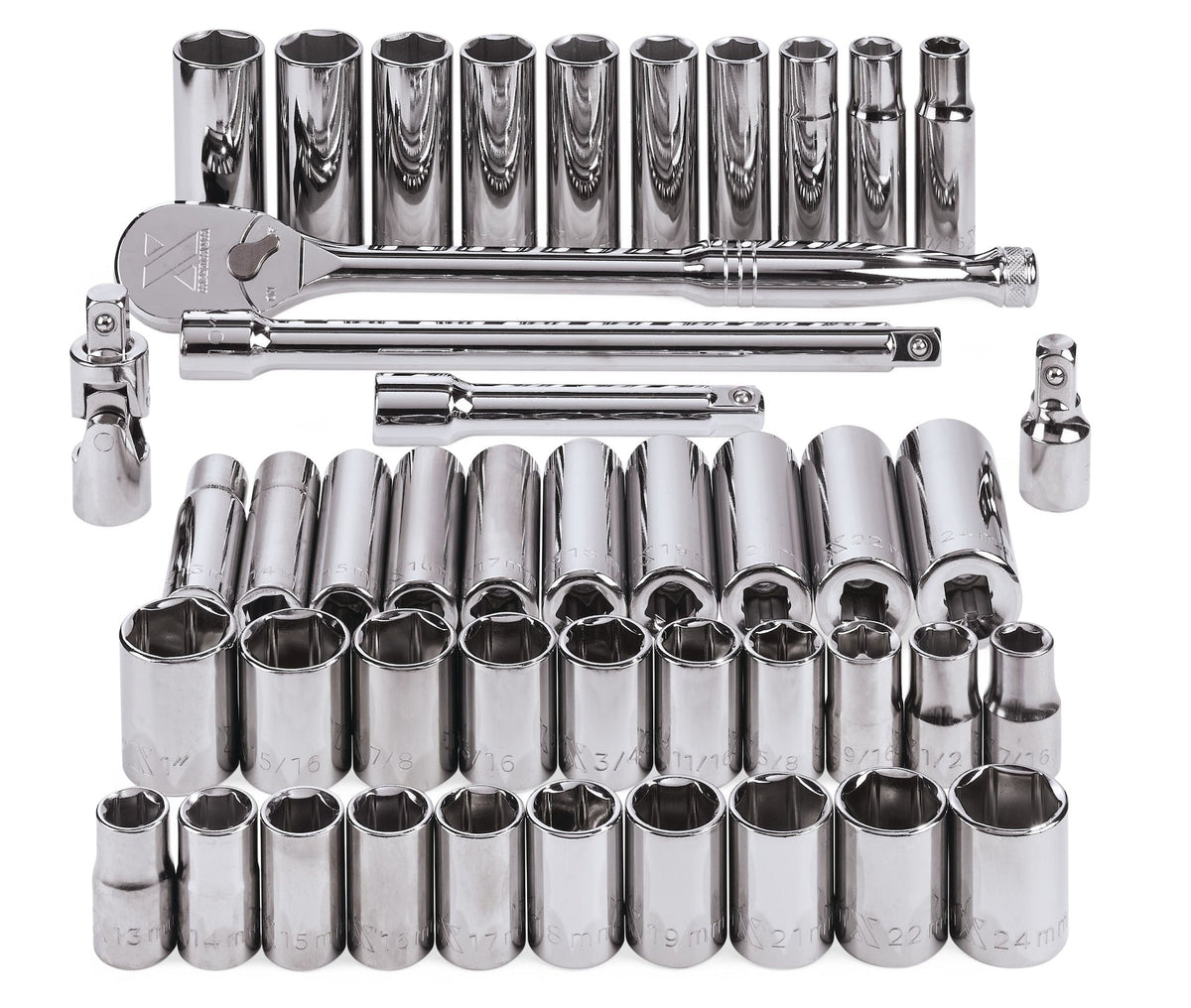 Socket Sets, 2-in, 45-pc - Item 0004303 M7