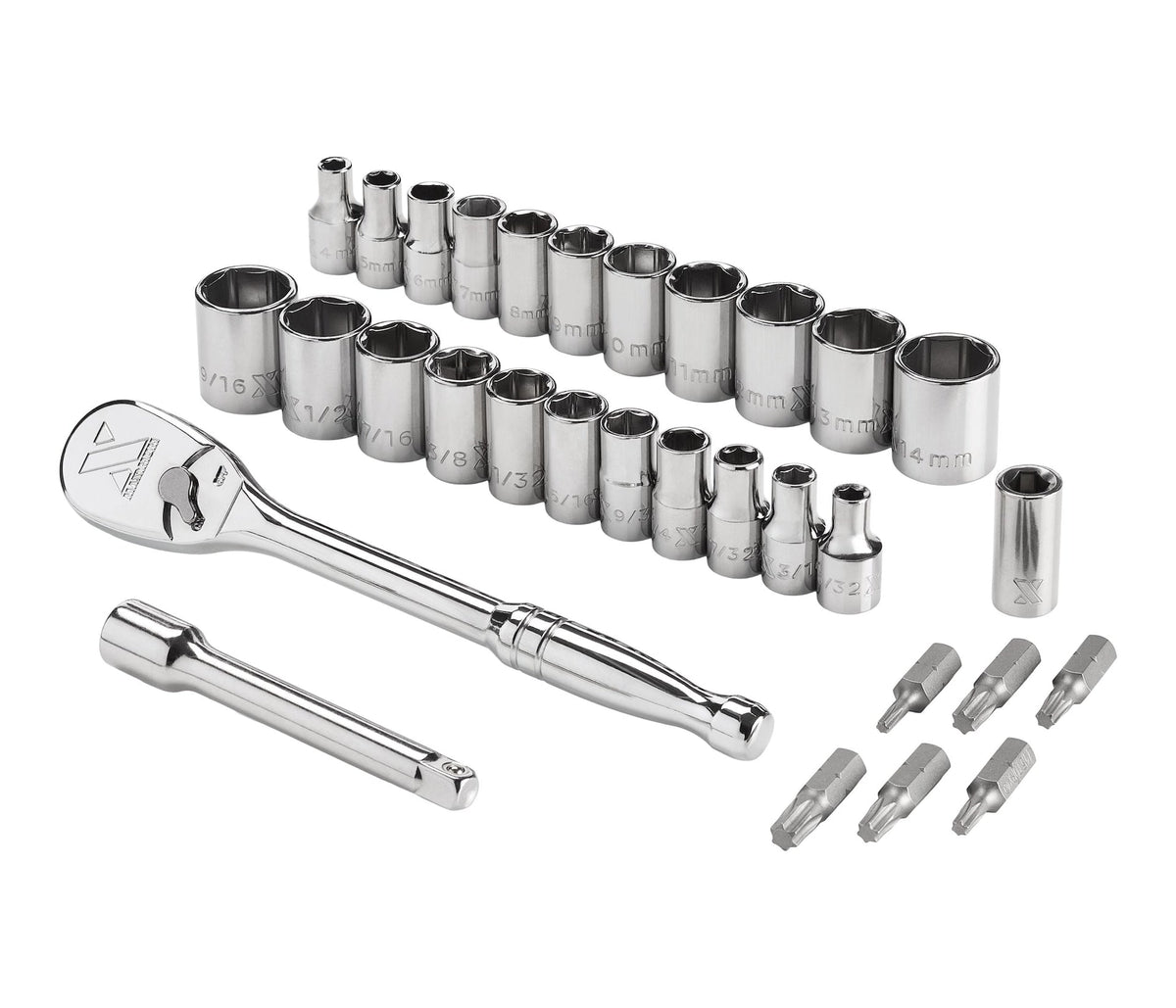 Socket Sets, 31 Piece - Item 0004404 K7