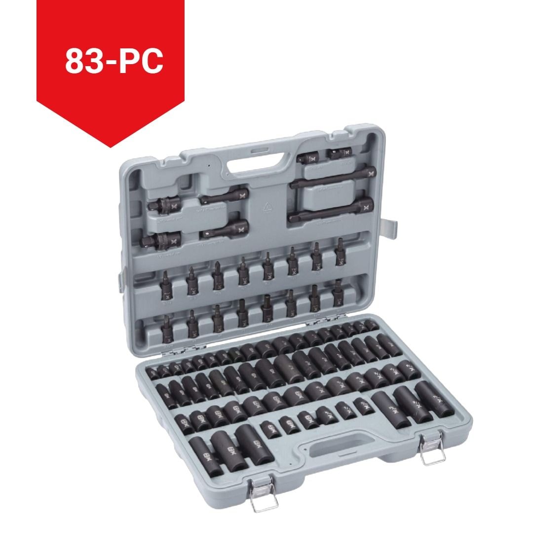 Socket Sets, 8-in, 2-in, 83-pc - Item 0004331 Q3