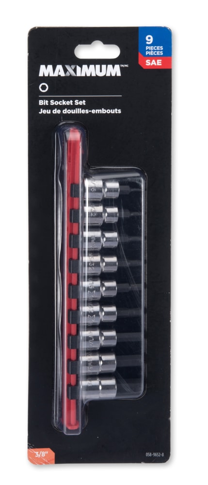 Socket Sets, 8-in, 9-pc - Item 0004346 D3