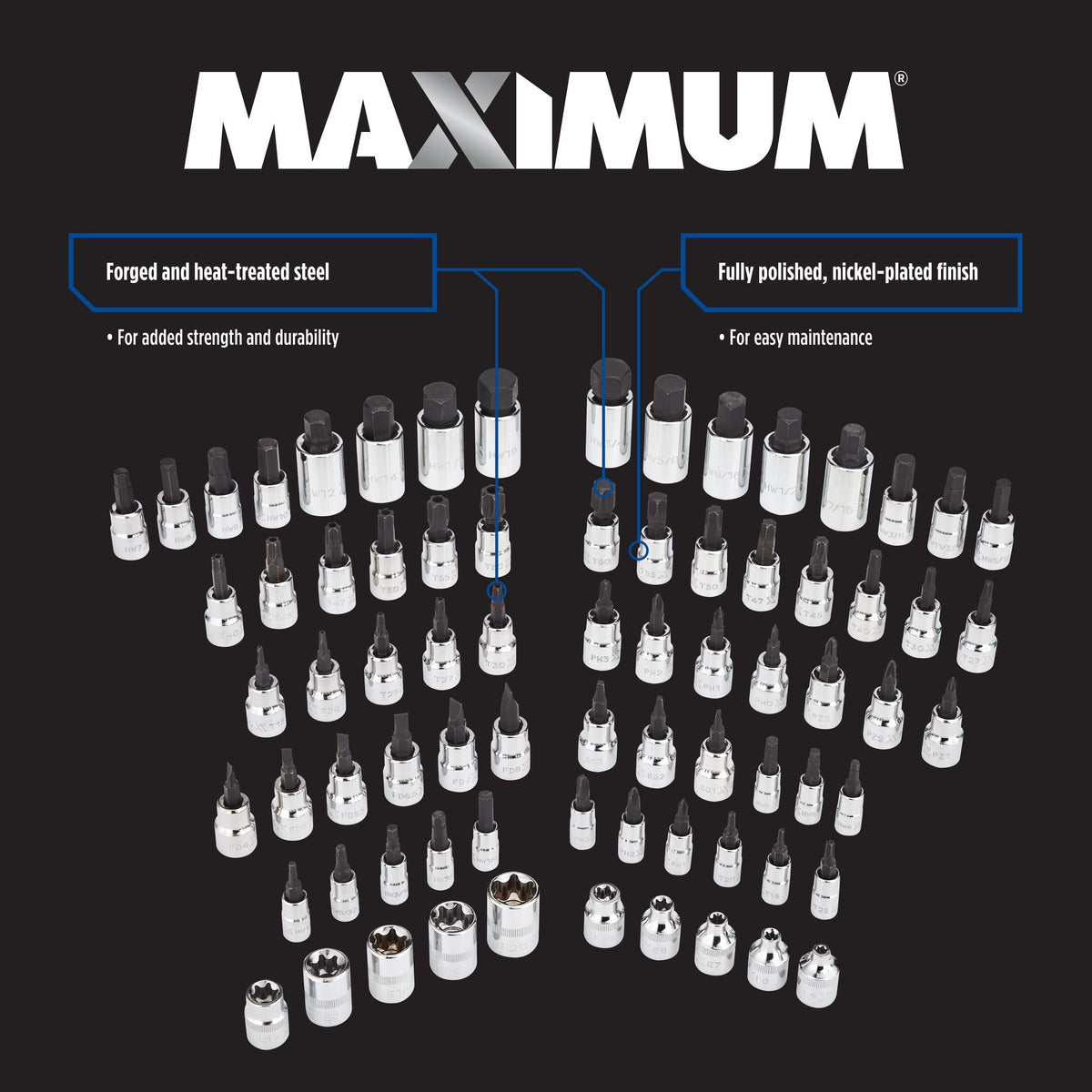 Socket Sets, 75-pc - Item 0004320 P0