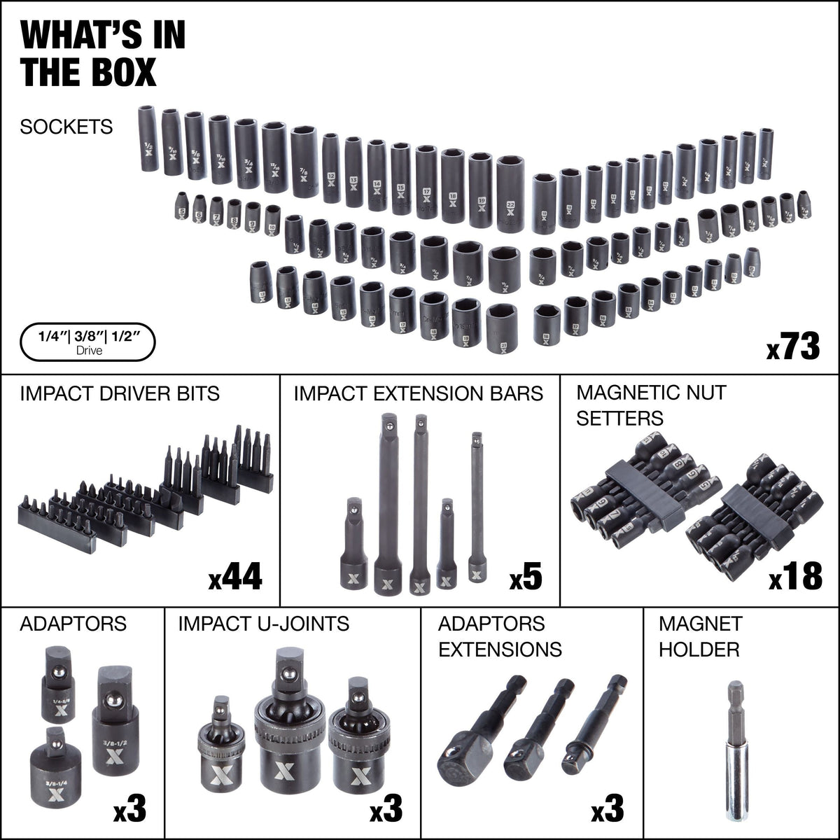Socket Sets, 150-pc - Item 0004290 G1