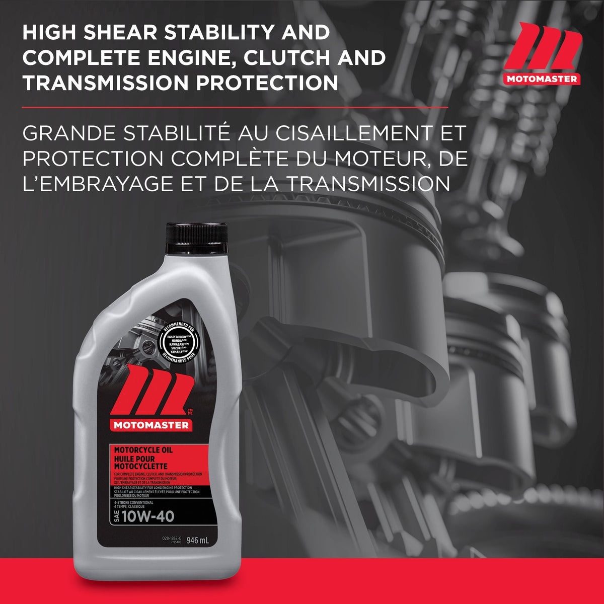 Motorcycle Oil, 946-mL - Item 0001512 V9