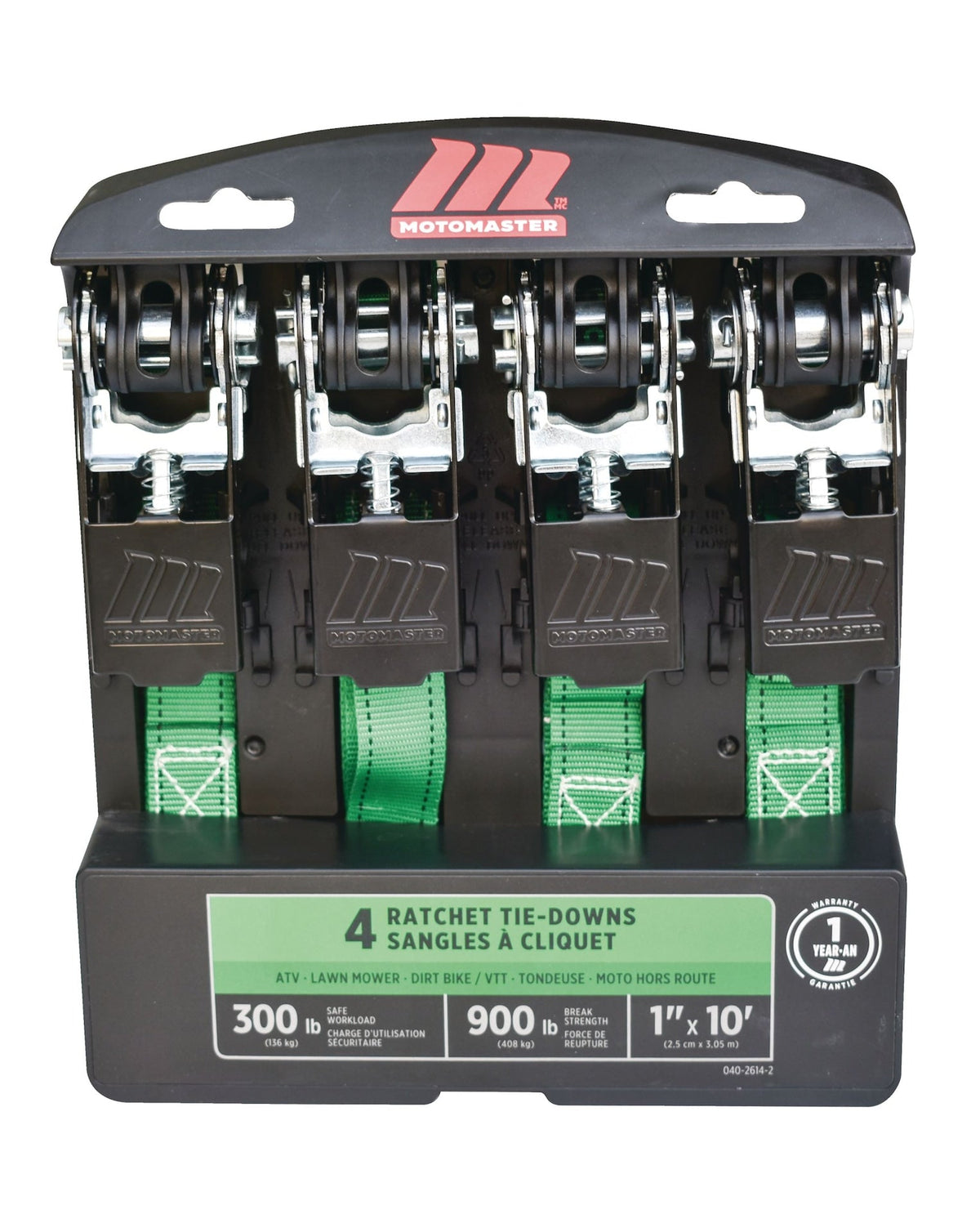 Roof Racks, Carriers & Cargo Management, 900-lb, 1-in, 10-ft, 4-pk, Non-Padded - Item 0000452 I6