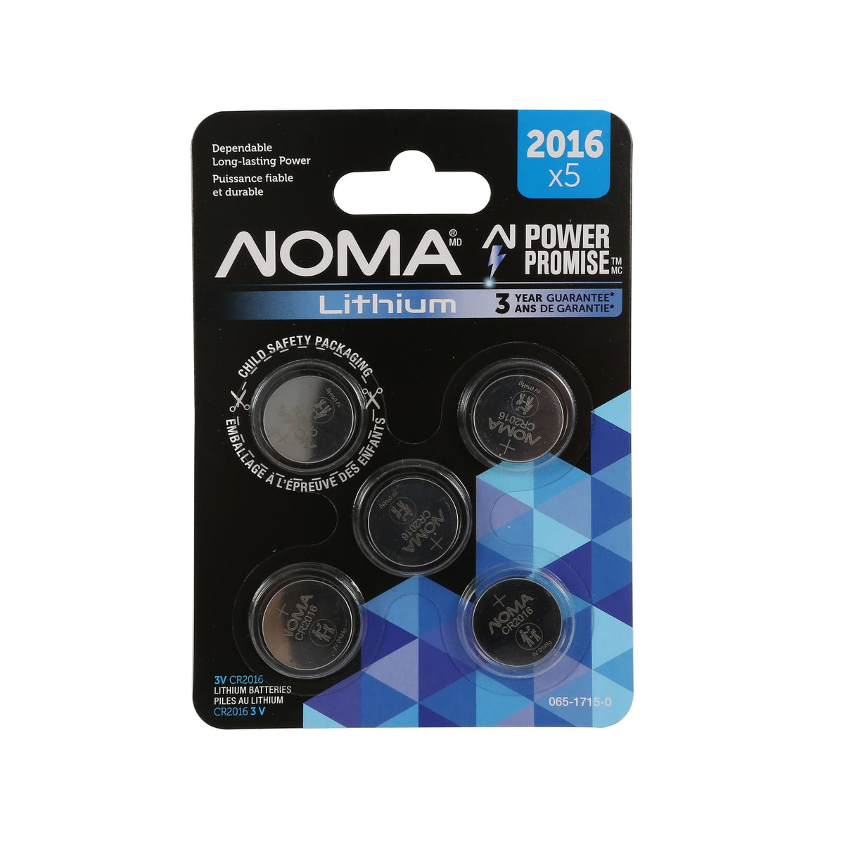 Batteries, 3V, 5-pk - Item 0004278 D6