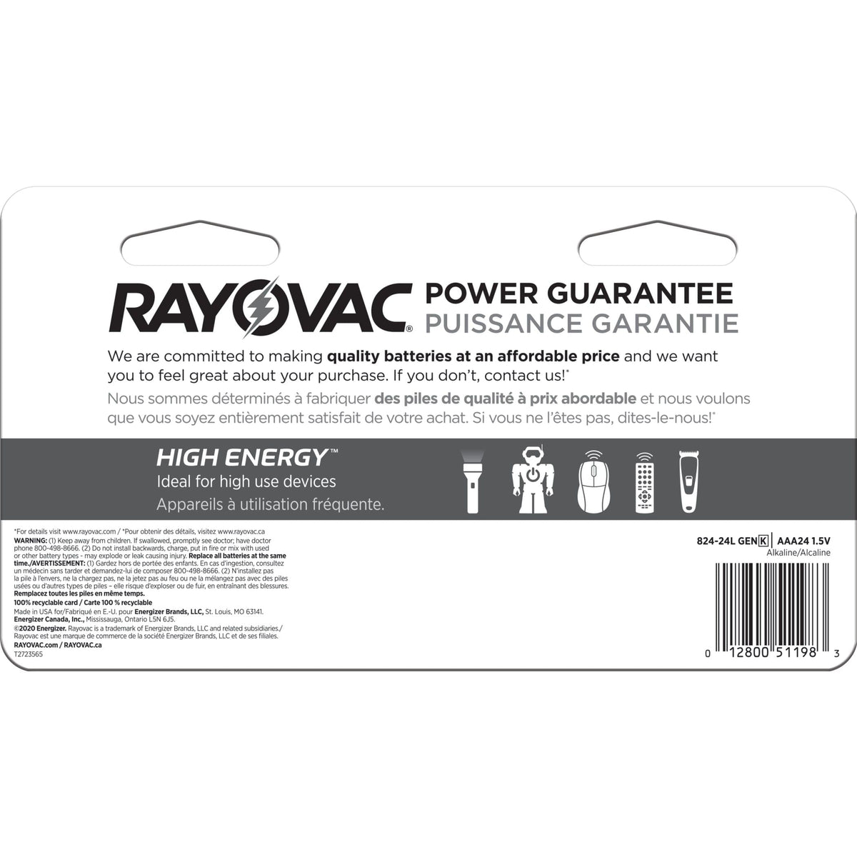 Batteries, 24-Pk - Item 0004179 E9
