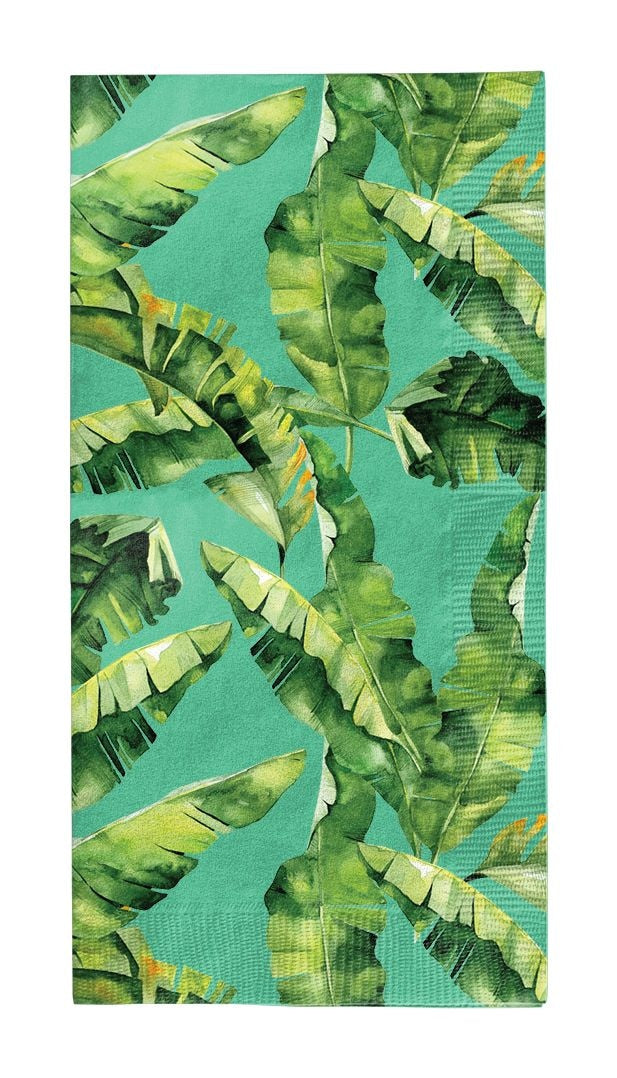 Kitchen Linens, 8-in, 20-pk, 3-ply, Paper, Disposable, Green - Item 0008175 E1