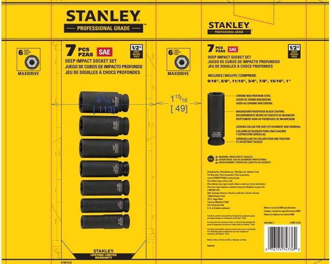 Socket Sets, 2-in, 7-pc - Item 0004361 B6