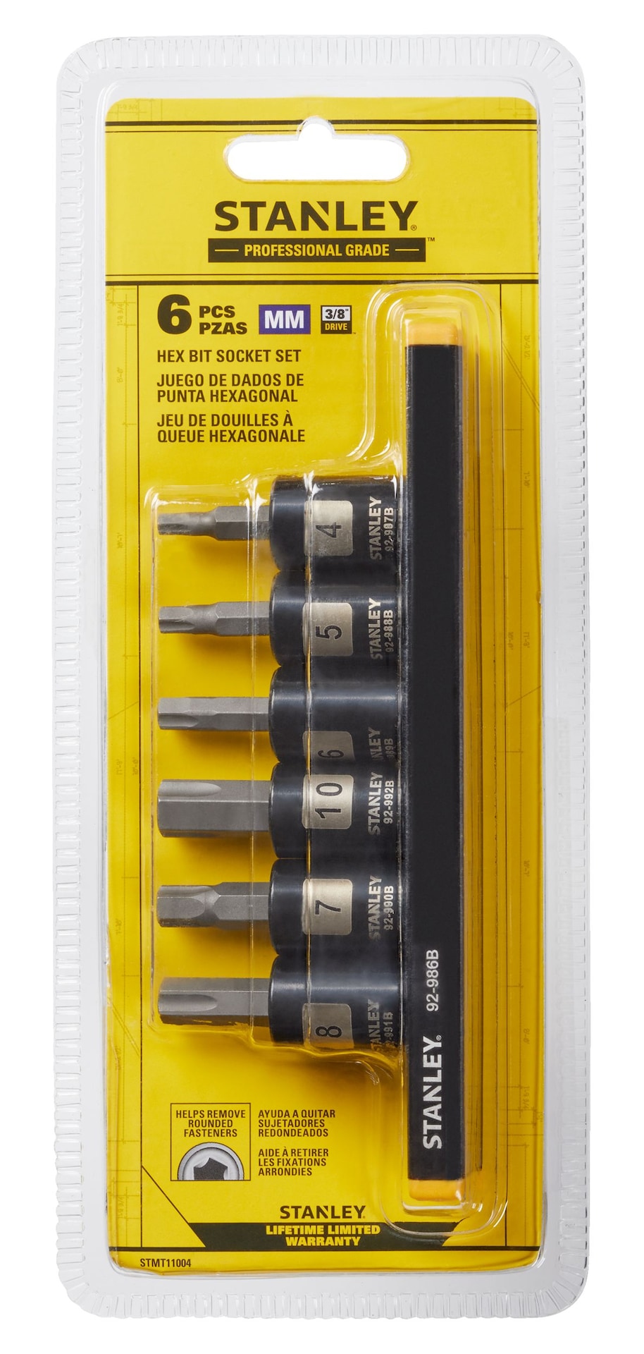 Socket Sets, 6-pc, Black - Item 0004365 A5