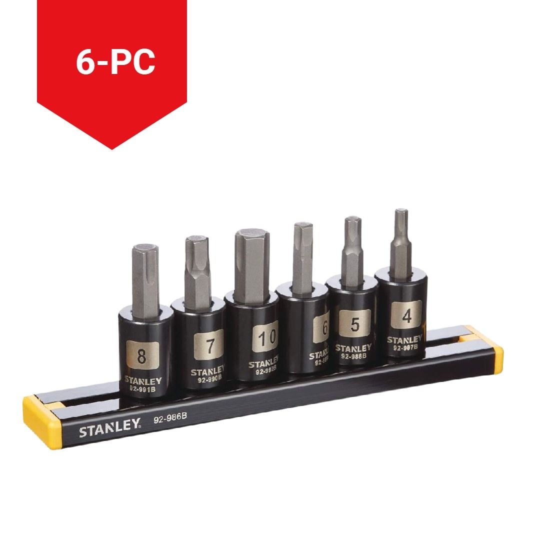 Socket Sets, 6-pc, Black - Item 0004365 A5