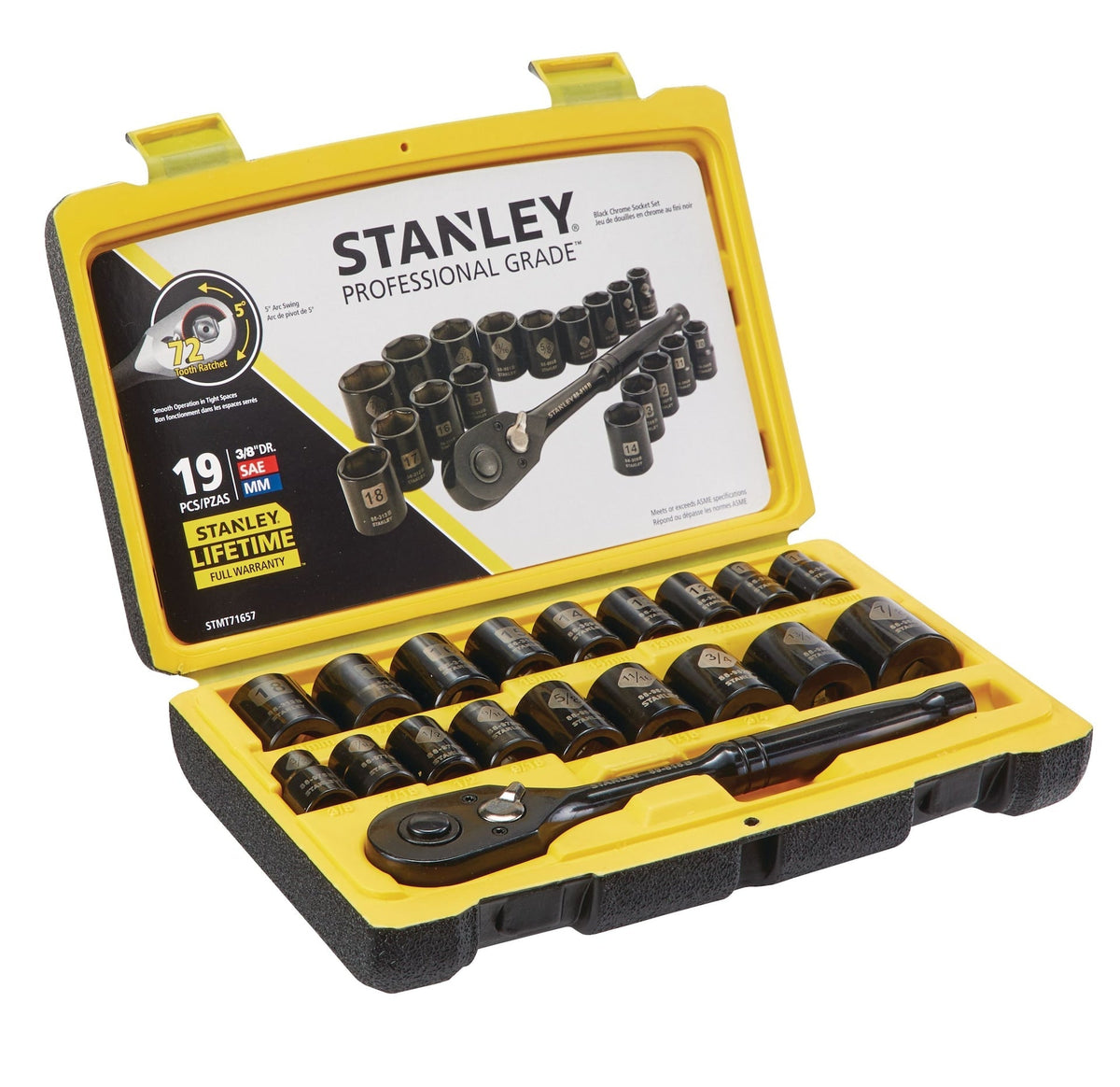 Socket Sets, 19-pc, Black - Item 0004313 T3