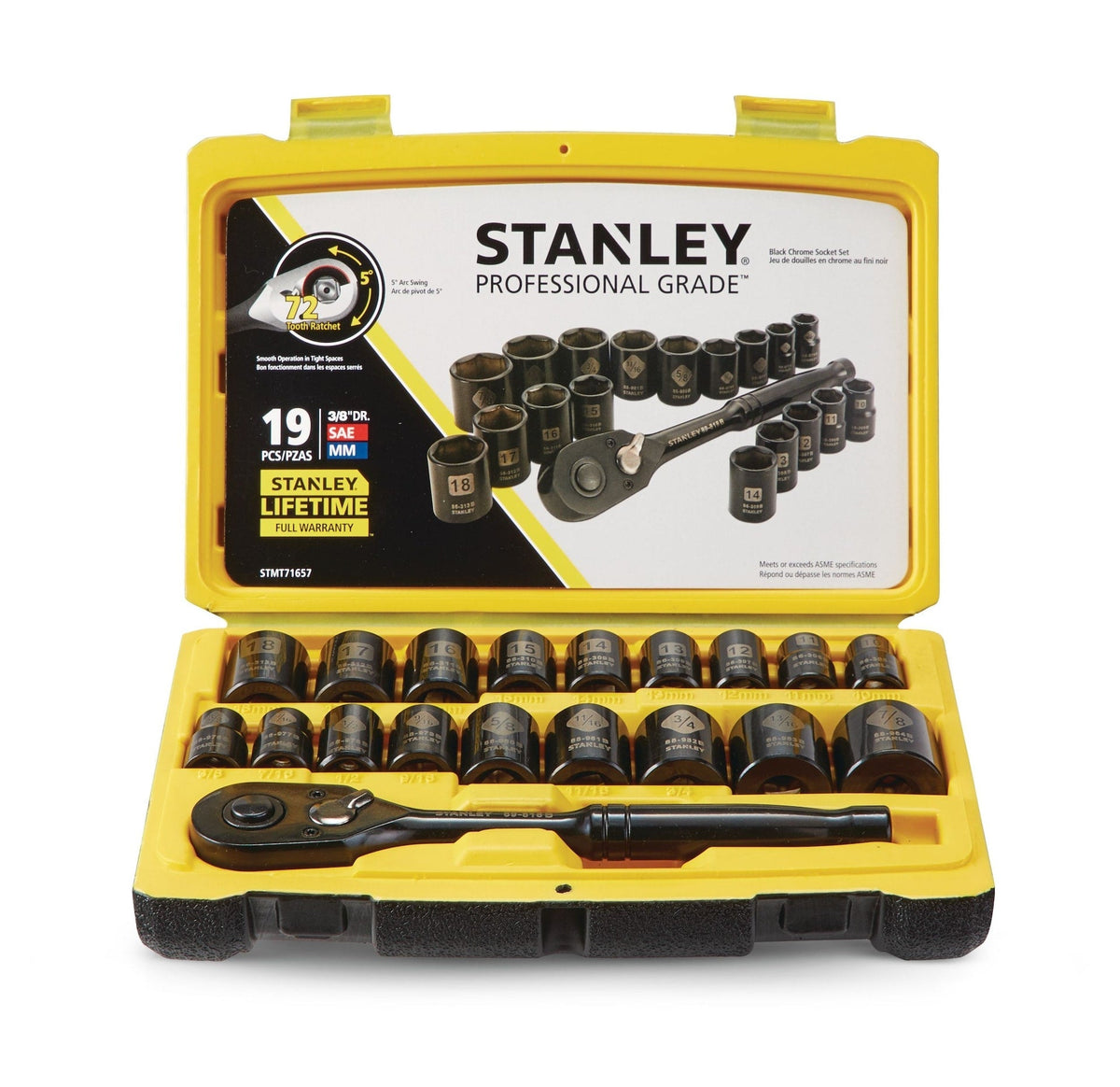 Socket Sets, 19-pc, Black - Item 0004313 T3