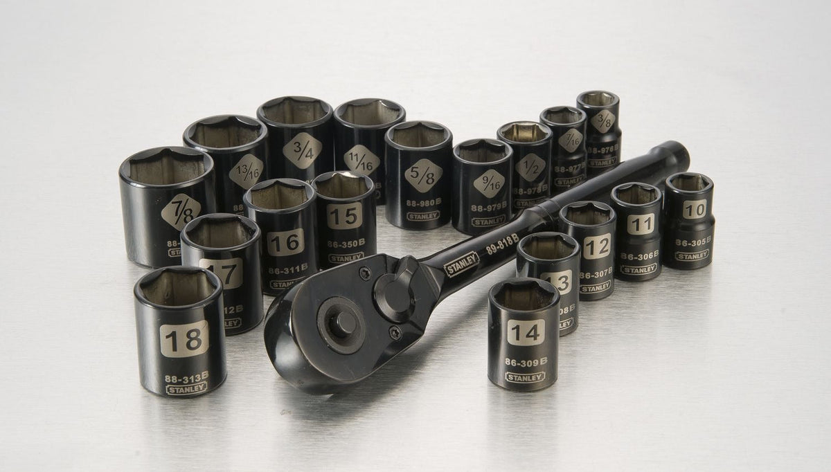 Socket Sets, 19-pc, Black - Item 0004313 T3