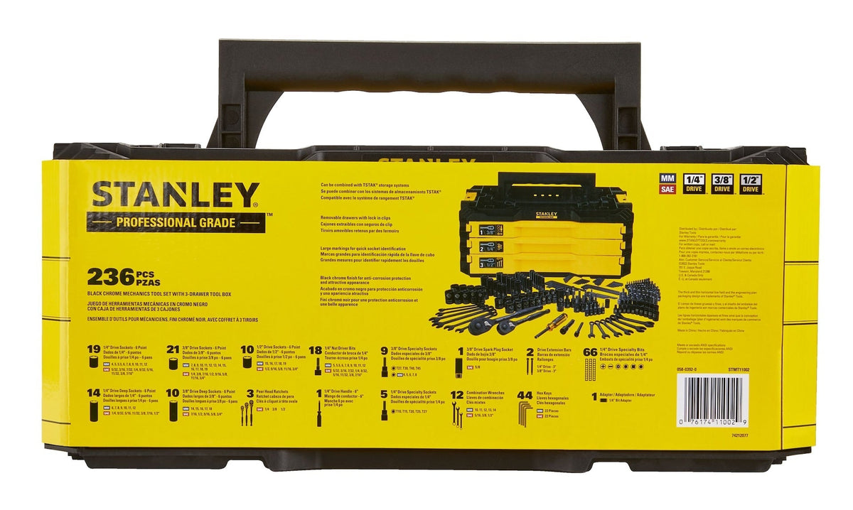 Socket Sets, 236-pc, Black - Item 0004291 Z4