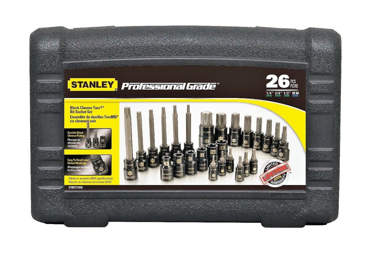 Socket Sets, 26-pc, Black - Item 0004334 X6