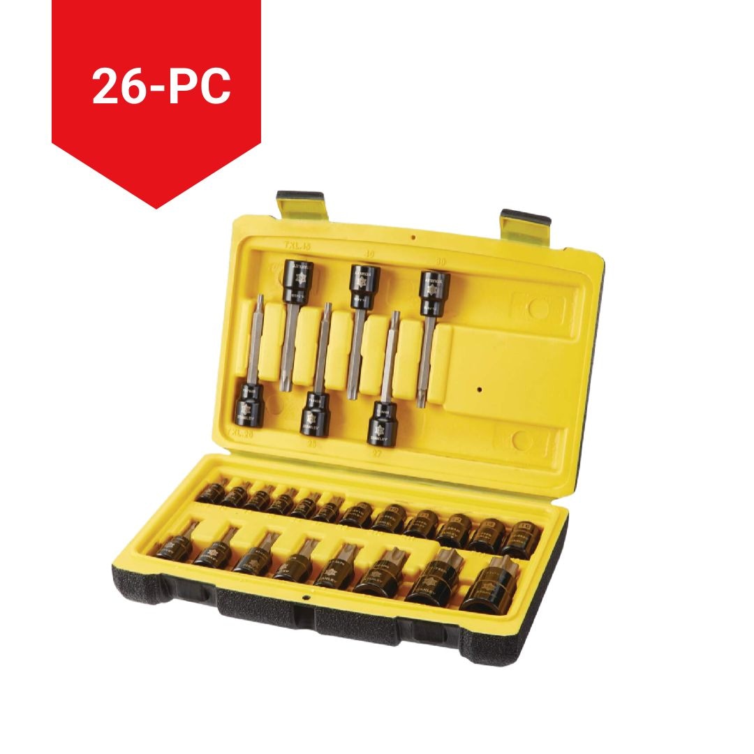 Socket Sets, 26-pc, Black - Item 0004334 X6