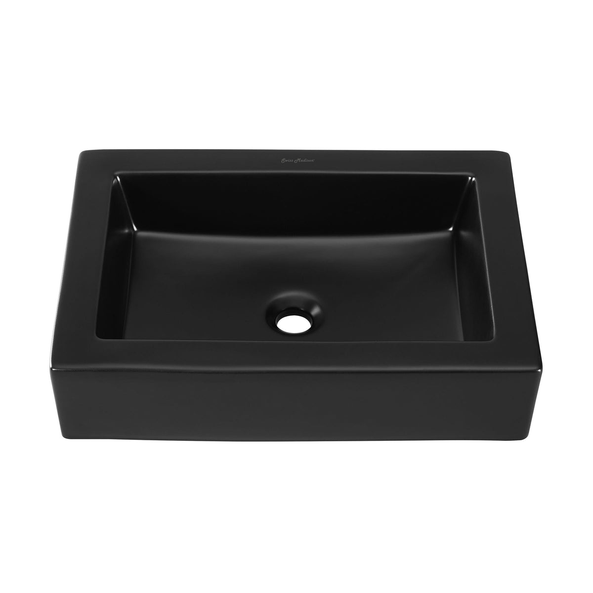 Bathroom Sinks, Ceramic, Black - Item 0002079 W3