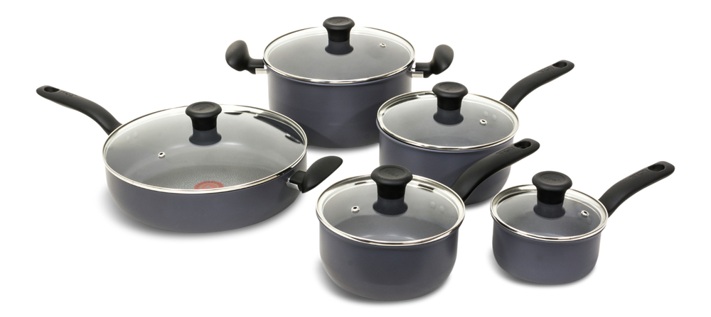 Cookware Sets, 10-pc, Non-stick, Grey - Item 0008299 E5